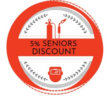 5% Seniors Discount Badge